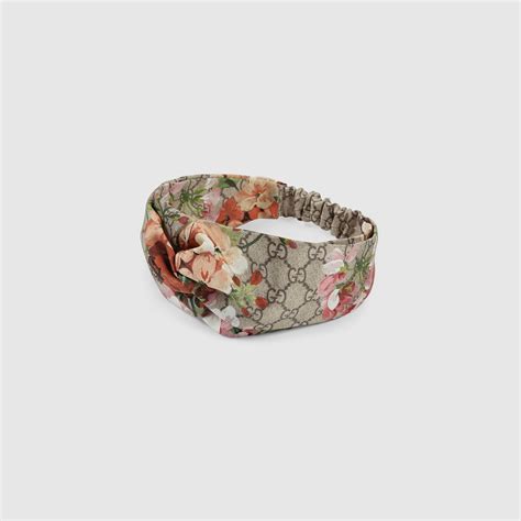 gucci blooms print silk headband|gucci denim headband.